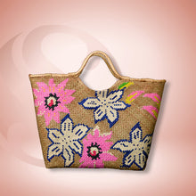 Load image into Gallery viewer, Banig Tote Bag | ROSAL Basket Style & Square Handle