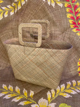 Load image into Gallery viewer, Banig Tote Bag | SPRING LEAVES with Square Handle