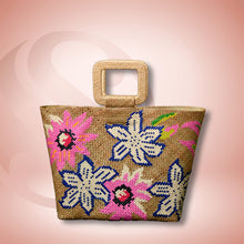 Load image into Gallery viewer, Banig Tote Bag | ROSAL Basket Style &amp; Square Handle
