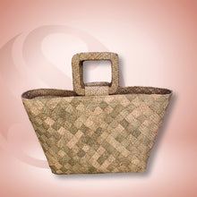 Load image into Gallery viewer, Banig Tote Bag | BIG WEAVE Shopper Style &amp; Square Handle
