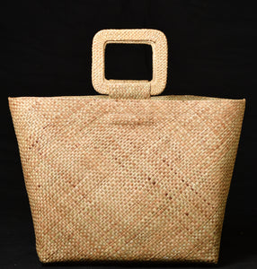 Banig Tote Bag | ROSAL Basket Style & Square Handle